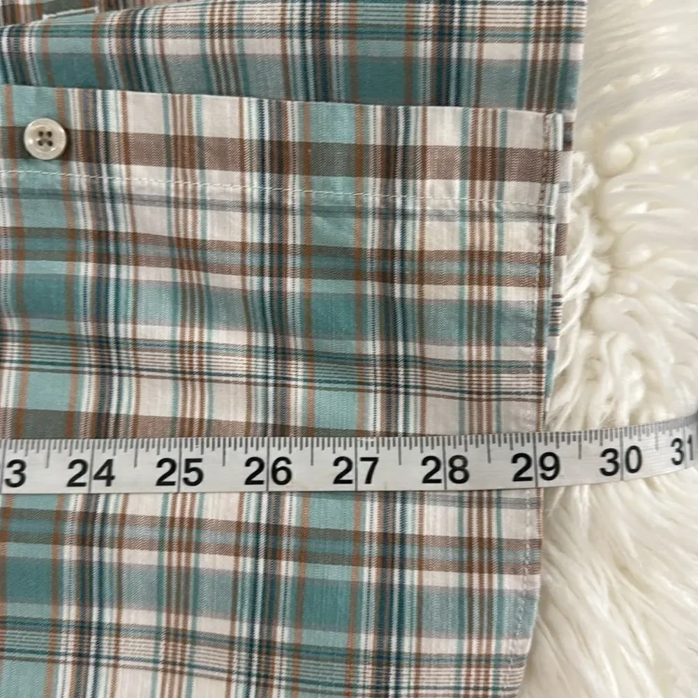 THE NORTH FACE MENS PLAID SHORT SLEEVE BOTTOM DOWN SHIRT SIZE MR
